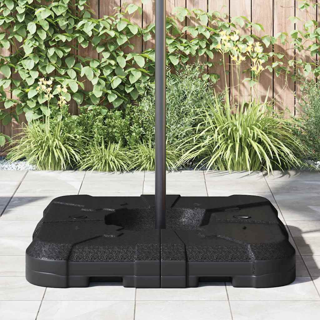 vidaXL Cantilever Umbrella Base 110 Black High-density polyethylene 4
