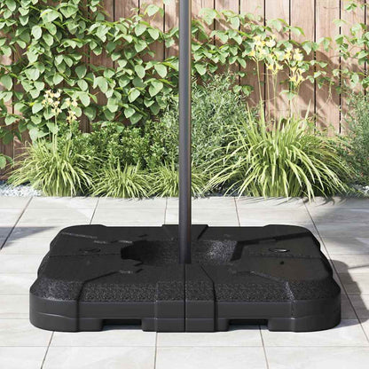 vidaXL Cantilever Umbrella Base 110 Black High-density polyethylene 4