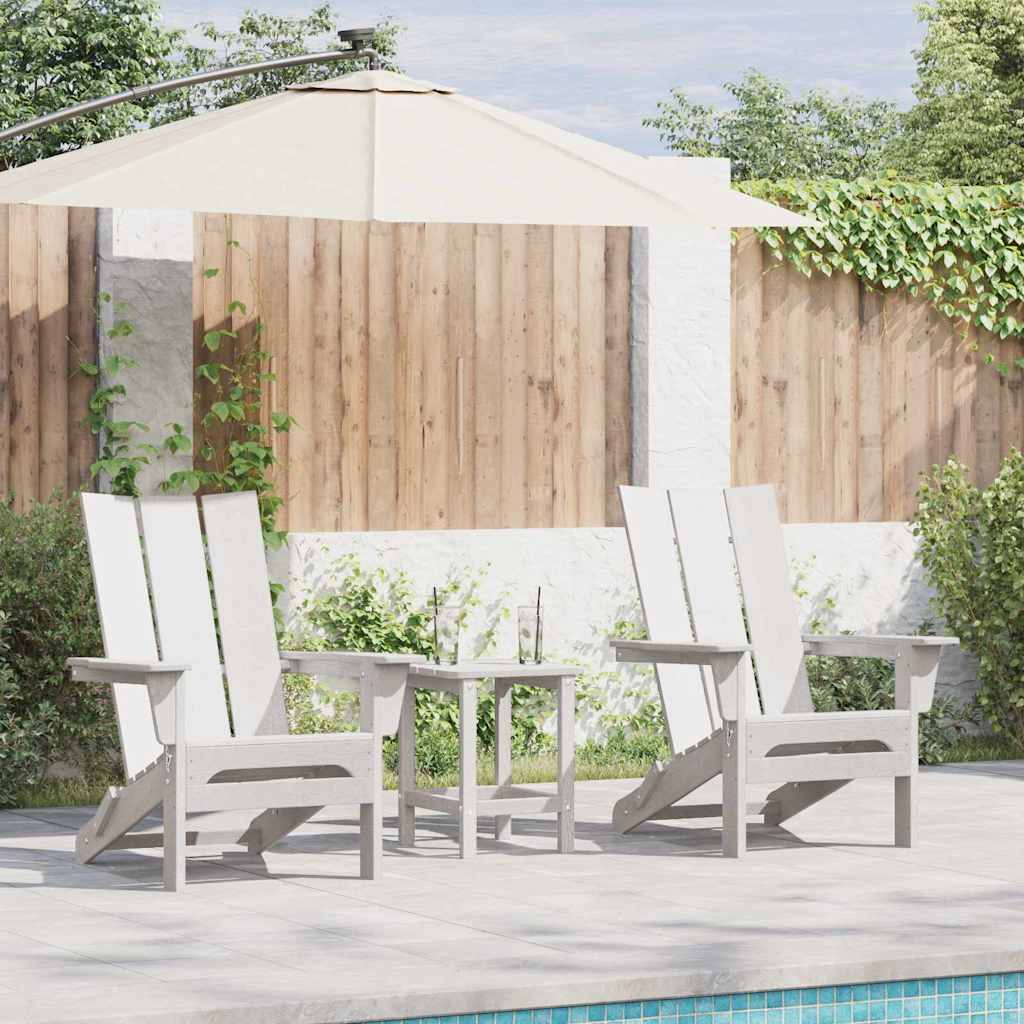 Garden Chair Polyethylene White table