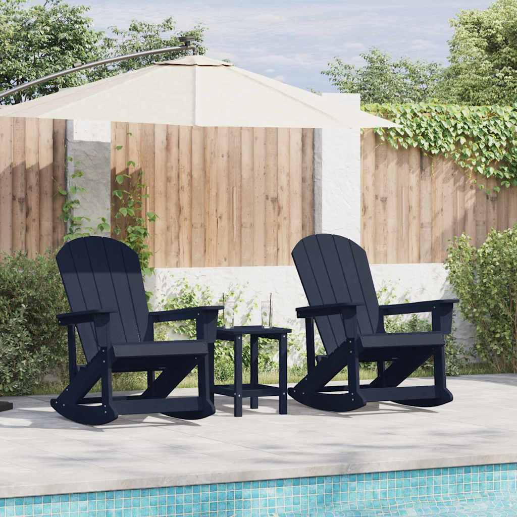 Garden Lounge HDPE Navy blue table