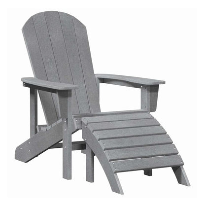 Garden Chair 2 pcs Polyethylene Light grey without table