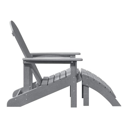 Garden Chair 2 pcs Polyethylene Light grey without table