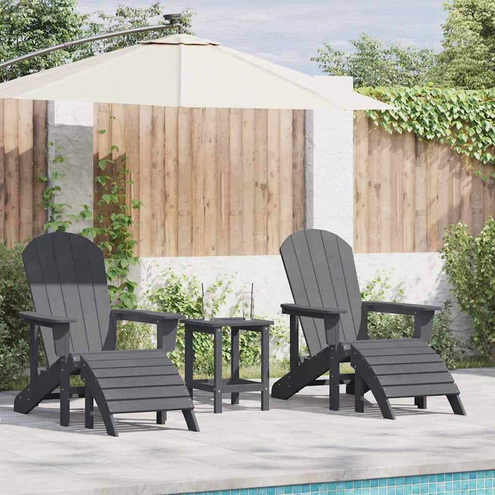 Garden Chair Polyethylene Light grey table
