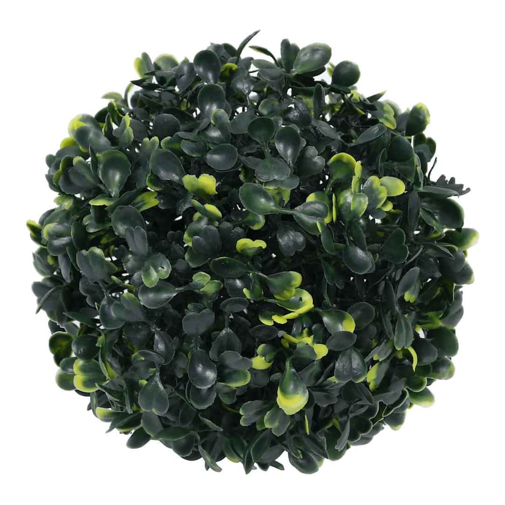 Artificial Boxwood Balls with LED Lights 2 pcs Green 12 cm