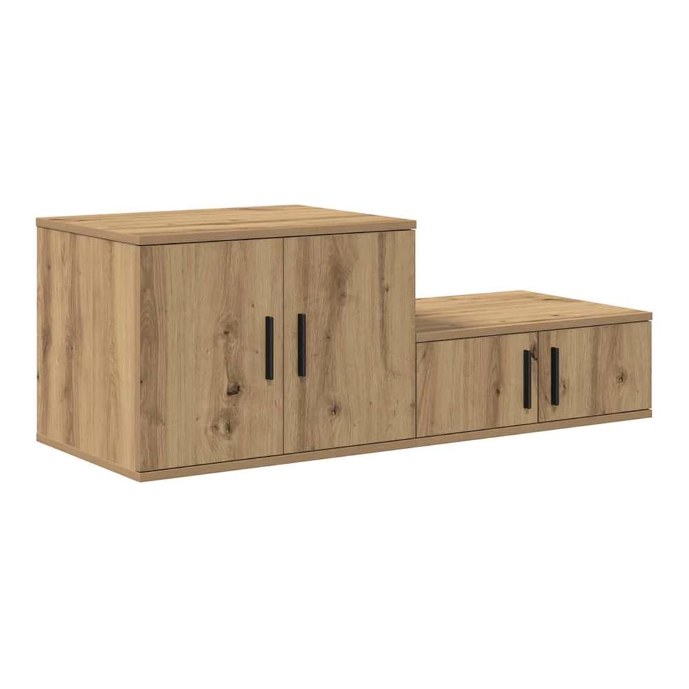 Storage Cabinet 2 pcs 118 x 41 x 40 cm Artisan oak