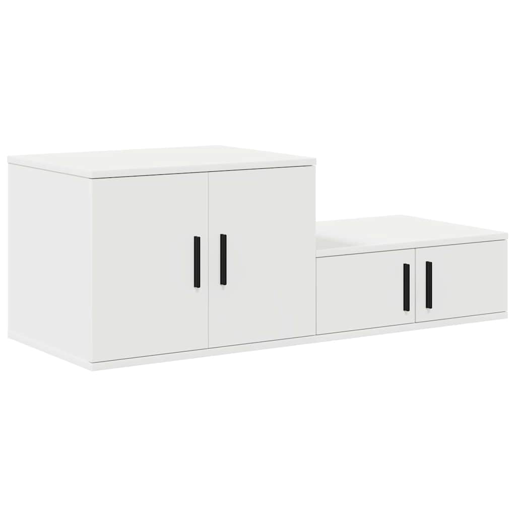 vidaXL Storage Cabinet 2 pcs White 108 x 41 x 40 cm Engineered Wood 5