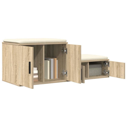 vidaXL Storage Cabinet 2 pcs Sonoma Oak 108 x 41 x 40 cm 3