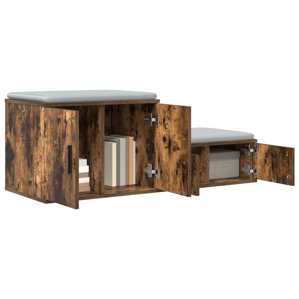 vidaXL Storage Cabinet 2 pcs Smoked Oak 108 x 41 x 40 cm 3