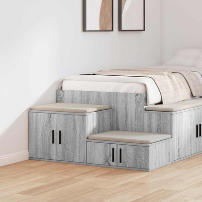 vidaXL Storage Cabinet 2 pcs Grey Sonoma 108 x 41 x 40 cm 1