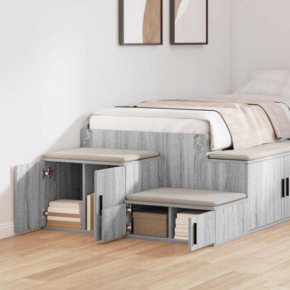vidaXL Storage Cabinet 2 pcs Grey Sonoma 108 x 41 x 40 cm 4
