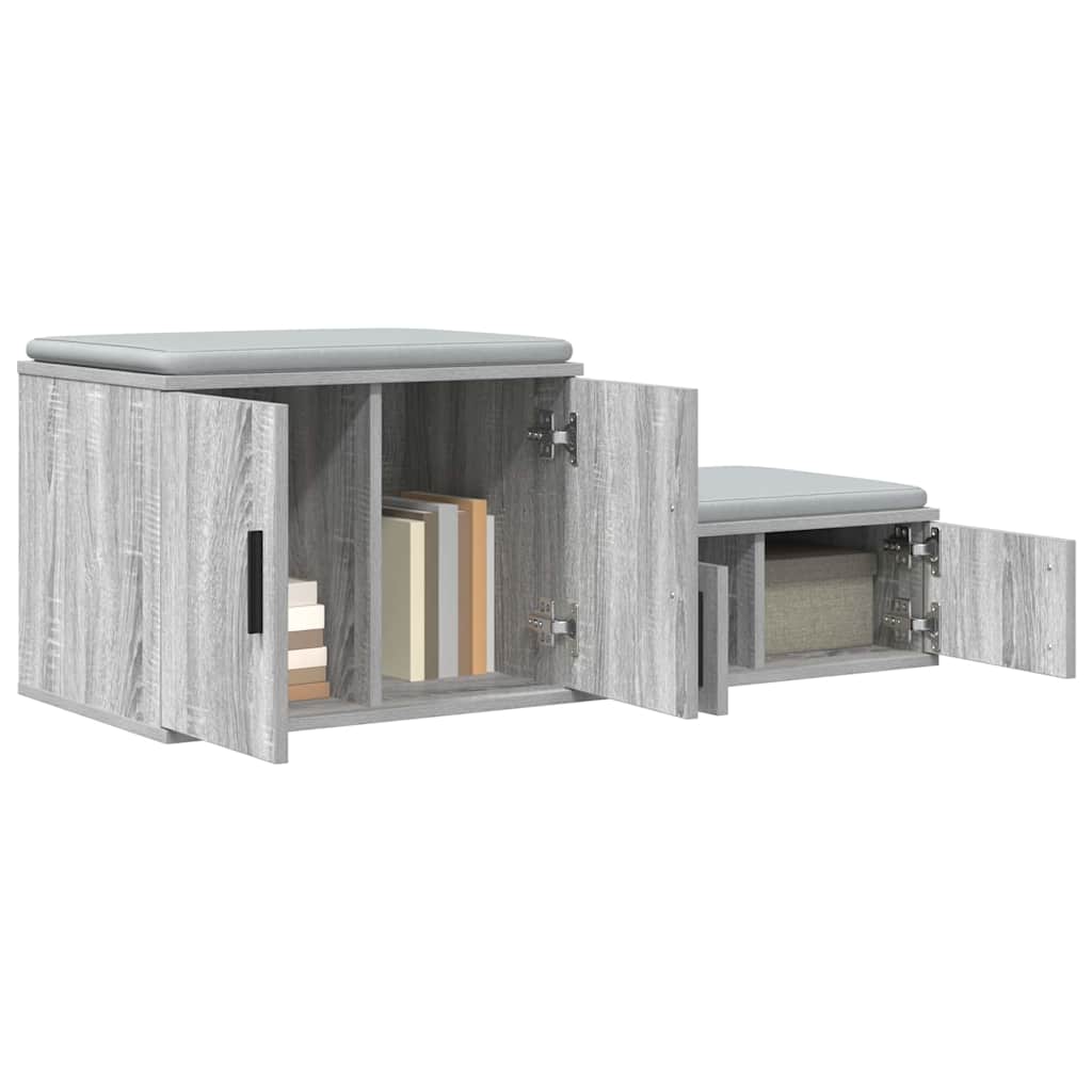 vidaXL Storage Cabinet 2 pcs Grey Sonoma 108 x 41 x 40 cm 3