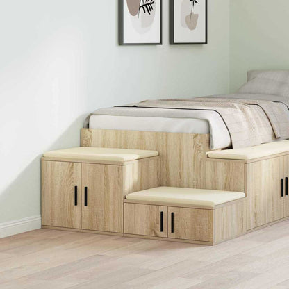 vidaXL Storage Cabinet 2 pcs Sonoma Oak 103 x 41 x 40 cm 1
