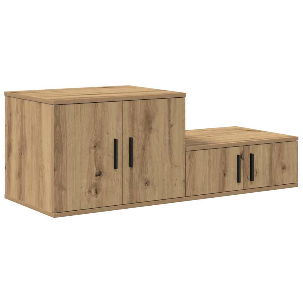 vidaXL Storage Cabinet 2 pcs Artisan Oak 103 x 41 x 40 cm 5