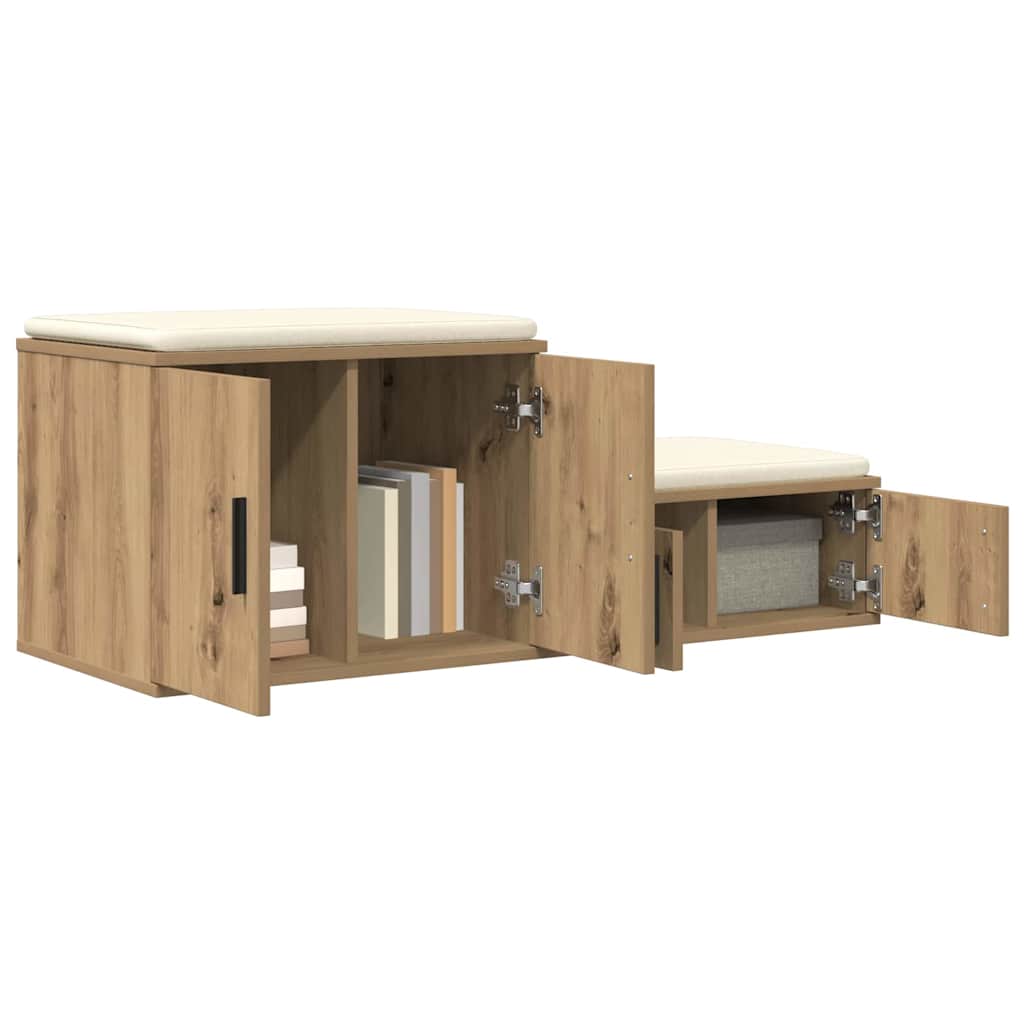 vidaXL Storage Cabinet 2 pcs Artisan Oak 103 x 41 x 40 cm 3