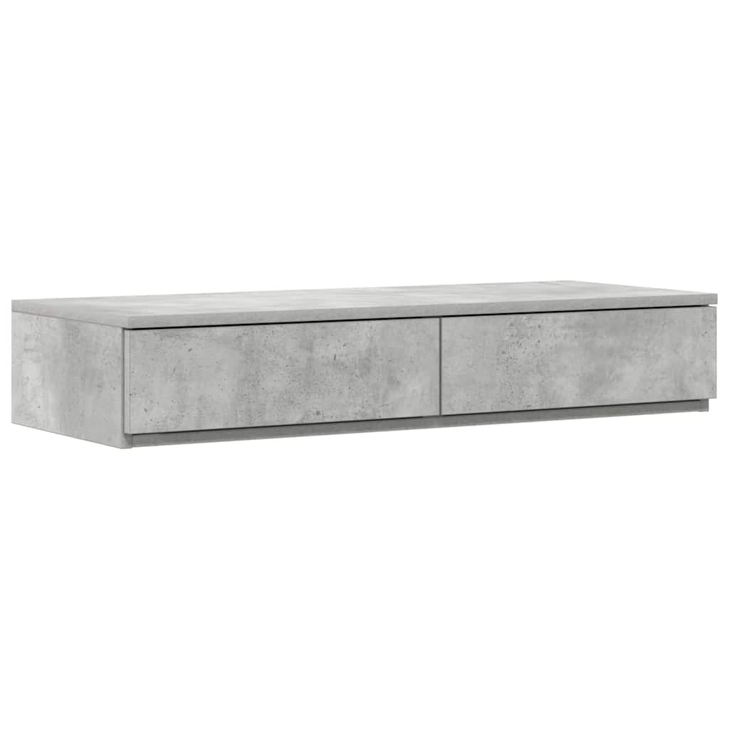 vidaXL Bed Drawers Concrete Grey 100 x 36.5 x 16.5 cm Engineered Wood 2