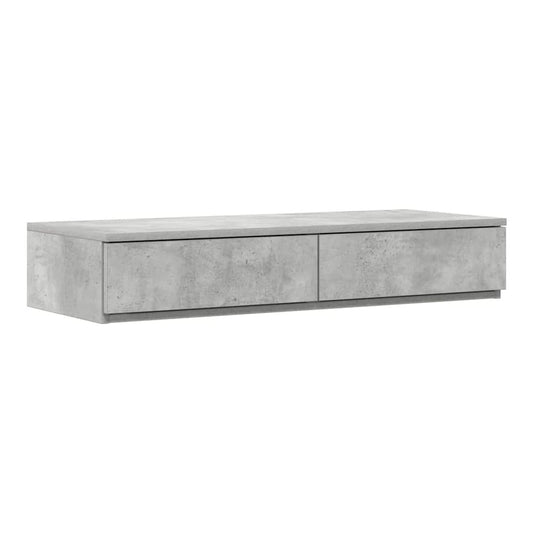 Bed Drawers Engineered Wood Concrete grey 100 x 36.5 x 16.5 cm