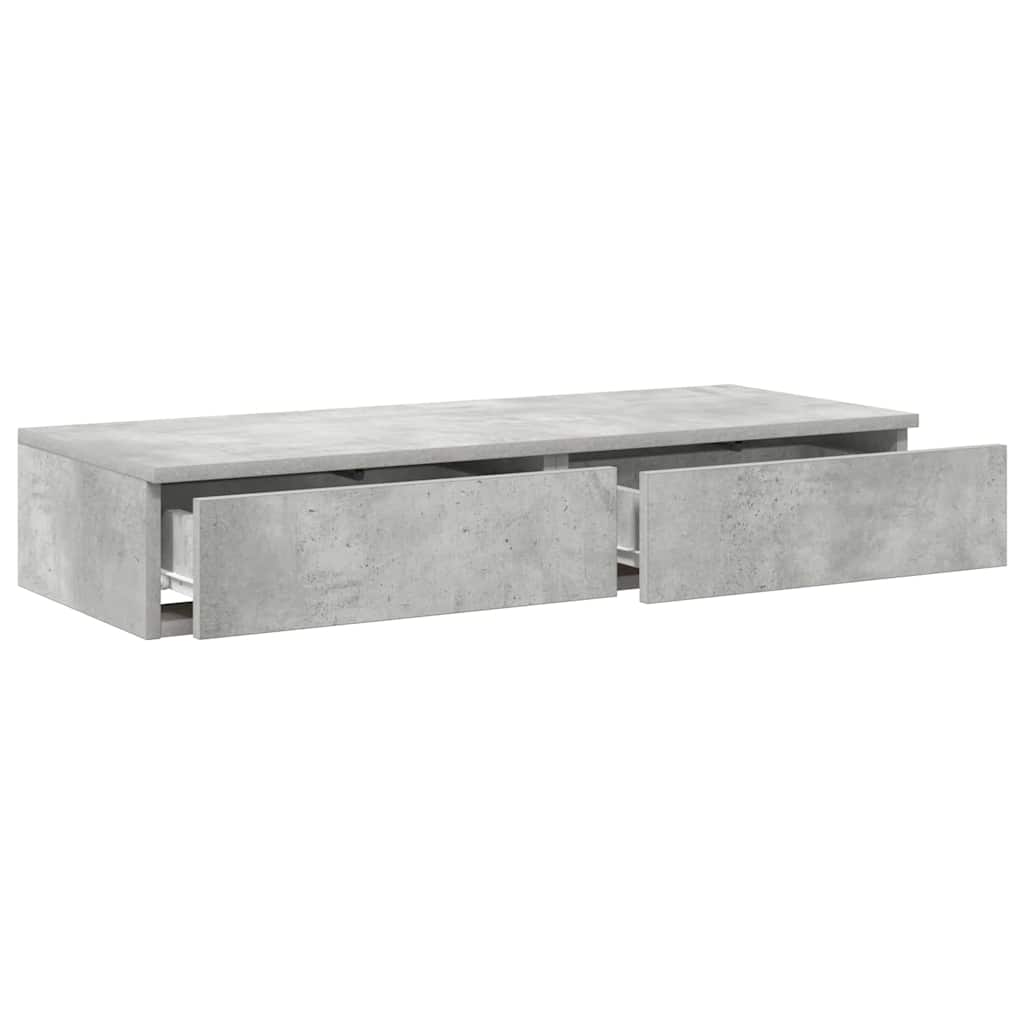 vidaXL Bed Drawers Concrete Grey 100 x 36.5 x 16.5 cm Engineered Wood 5