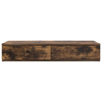 vidaXL Bed Drawers Smoked Oak 100 x 36.5 x 16.5 cm Engineered Wood 6