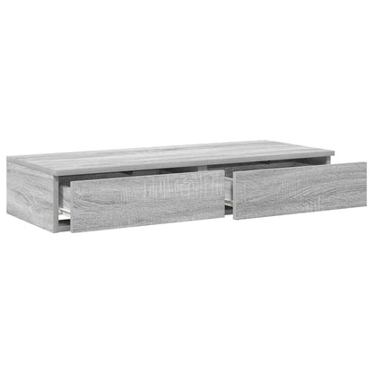 vidaXL Bed Drawers Grey Sonoma 100 x 36.5 x 16.5 cm Engineered Wood 5