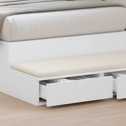 vidaXL Bed Drawers White 80 x 36.5 x 16.5 cm Engineered Wood 4