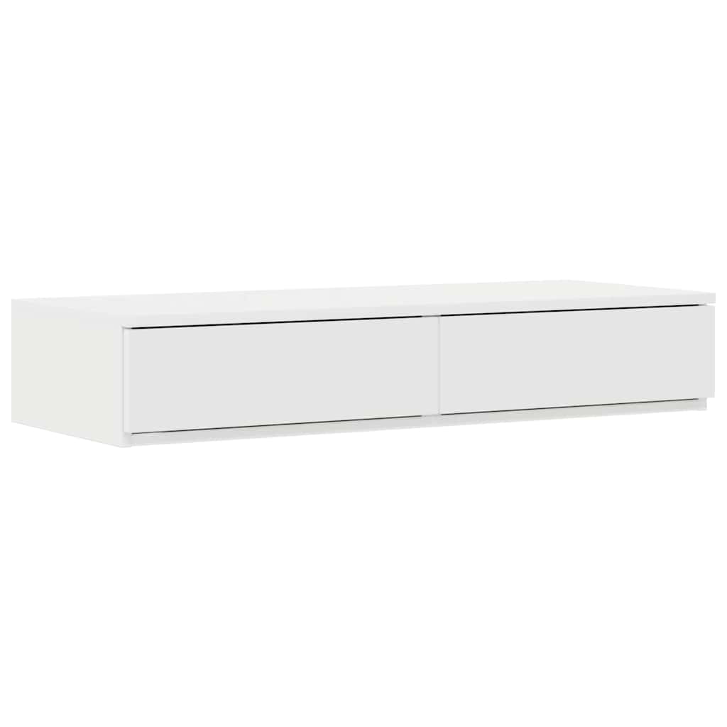 vidaXL Bed Drawers White 80 x 36.5 x 16.5 cm Engineered Wood 2