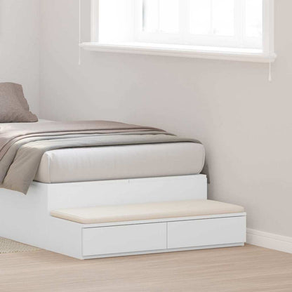 vidaXL Bed Drawers White 90 x 36.5 x 16.5 cm Engineered Wood 1