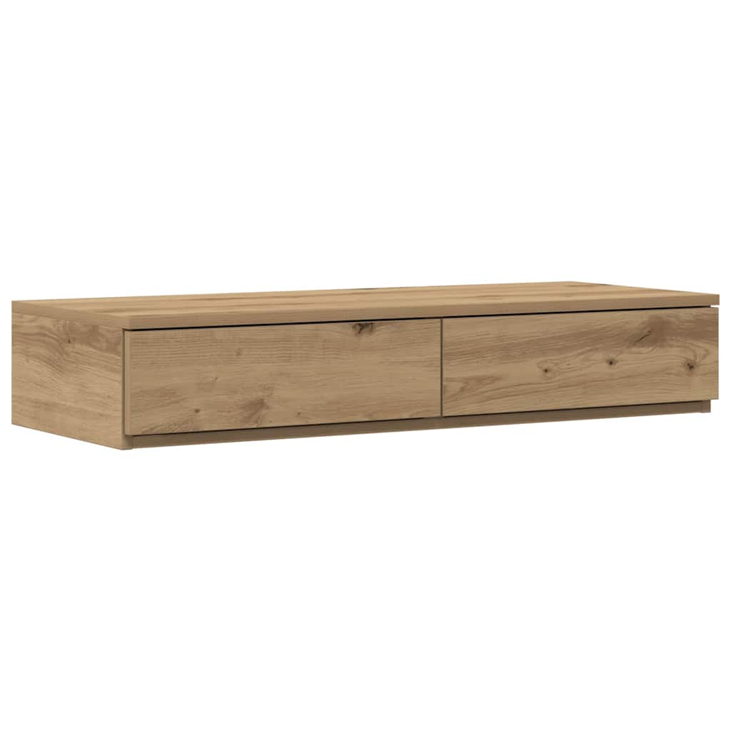 vidaXL Bed Drawers Artisan Oak 90 x 36.5 x 16.5 cm Engineered Wood 2