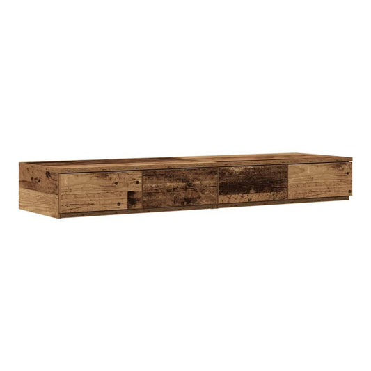 Bed Drawers Engineered Wood Old Wood 120 x 36.5 x 16.5 cm