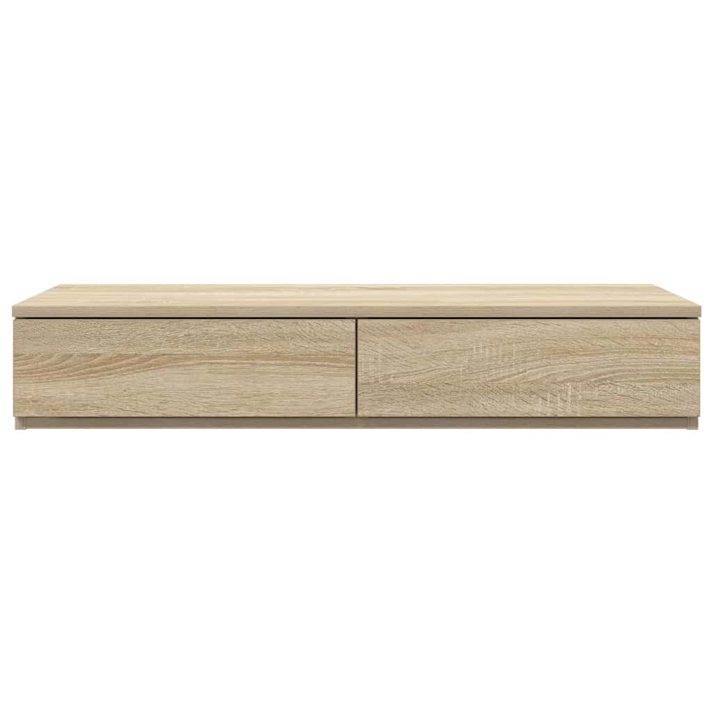 vidaXL Bed Drawers Sonoma Oak 75 x 36.5 x 16.5 cm Engineered Wood 6