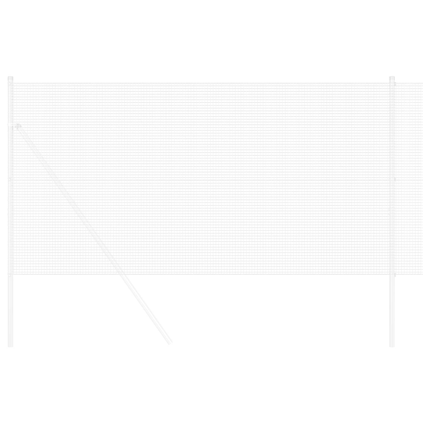 vidaXL Welded Wire Fence 2500 x 120 cm Silver 3