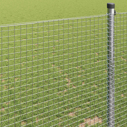 vidaXL Welded Wire Fence 2500 x 120 cm Silver 4