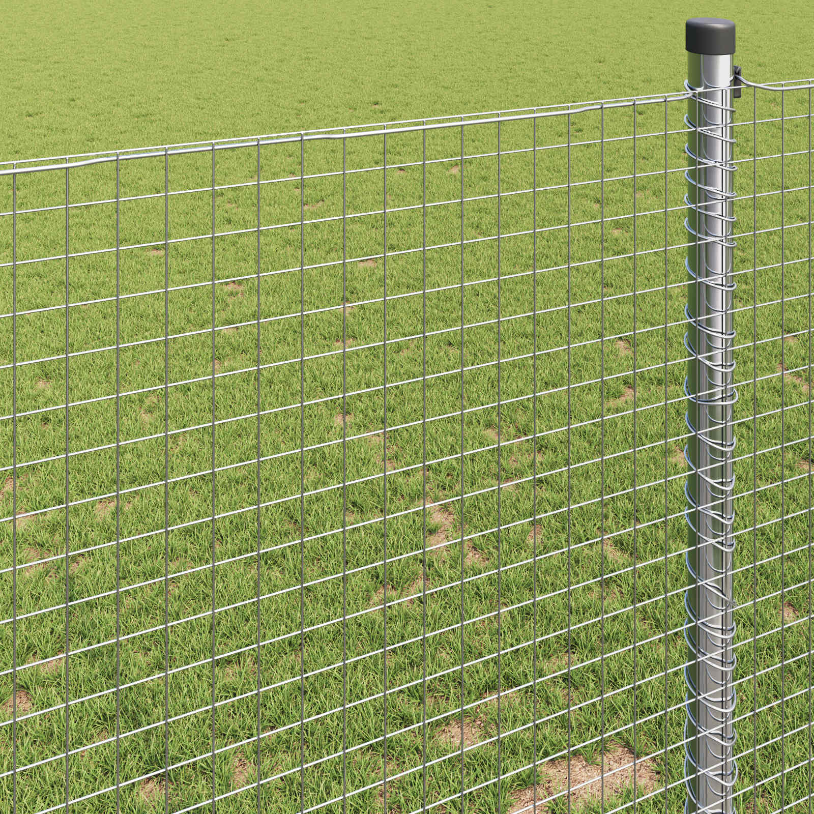 vidaXL Welded Wire Fence 2500 x 120 cm Silver 4