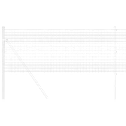 vidaXL Welded Wire Fence 2500 x 140 cm Silver 3