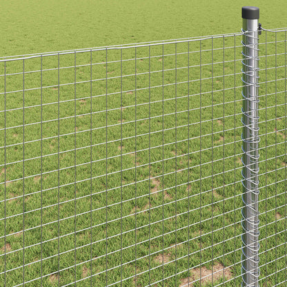 vidaXL Welded Wire Fence 2500 x 140 cm Silver 4