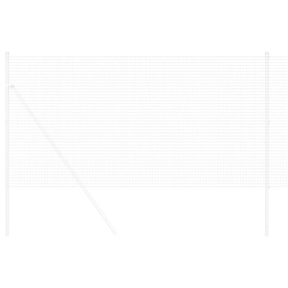 vidaXL Welded Wire Fence 2500 x 140 cm Silver 3