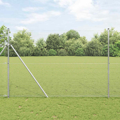 vidaXL Chicken Wire Fence Galvanised Steel Silver Length 25 mm 10 x 0.4 m – 50 x 0.5 m