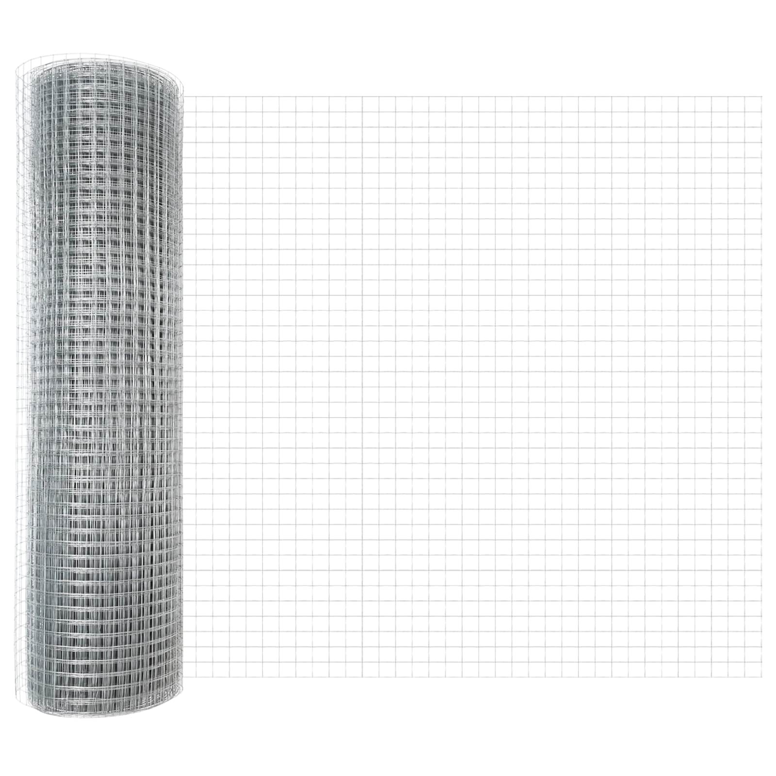 vidaXL Welded Wire Fence 5000 x 80 cm Silver 2