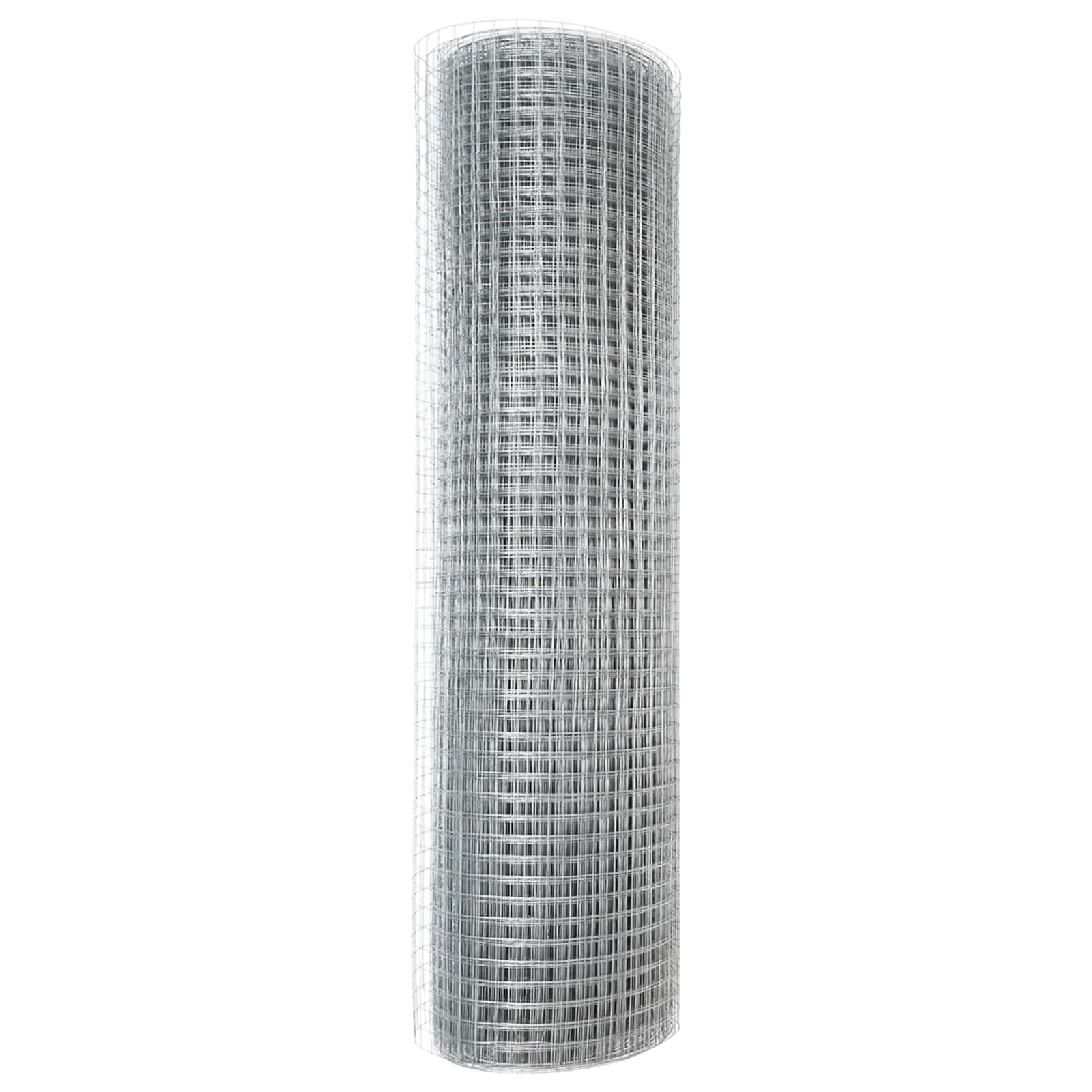 vidaXL Welded Wire Fence 5000 x 80 cm Silver 6