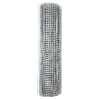 vidaXL Welded Wire Fence 5000 x 80 cm Silver 6