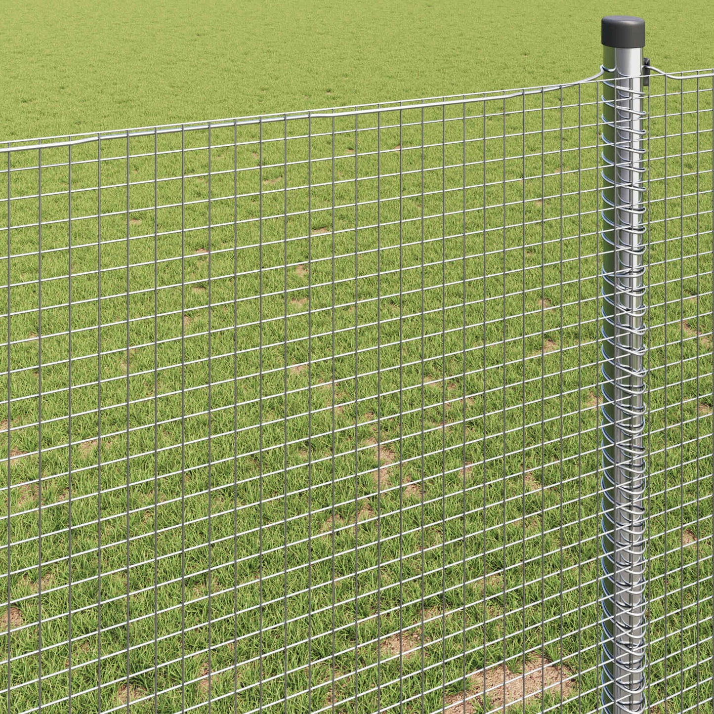 vidaXL Welded Wire Fence 5000 x 100 cm Silver 4