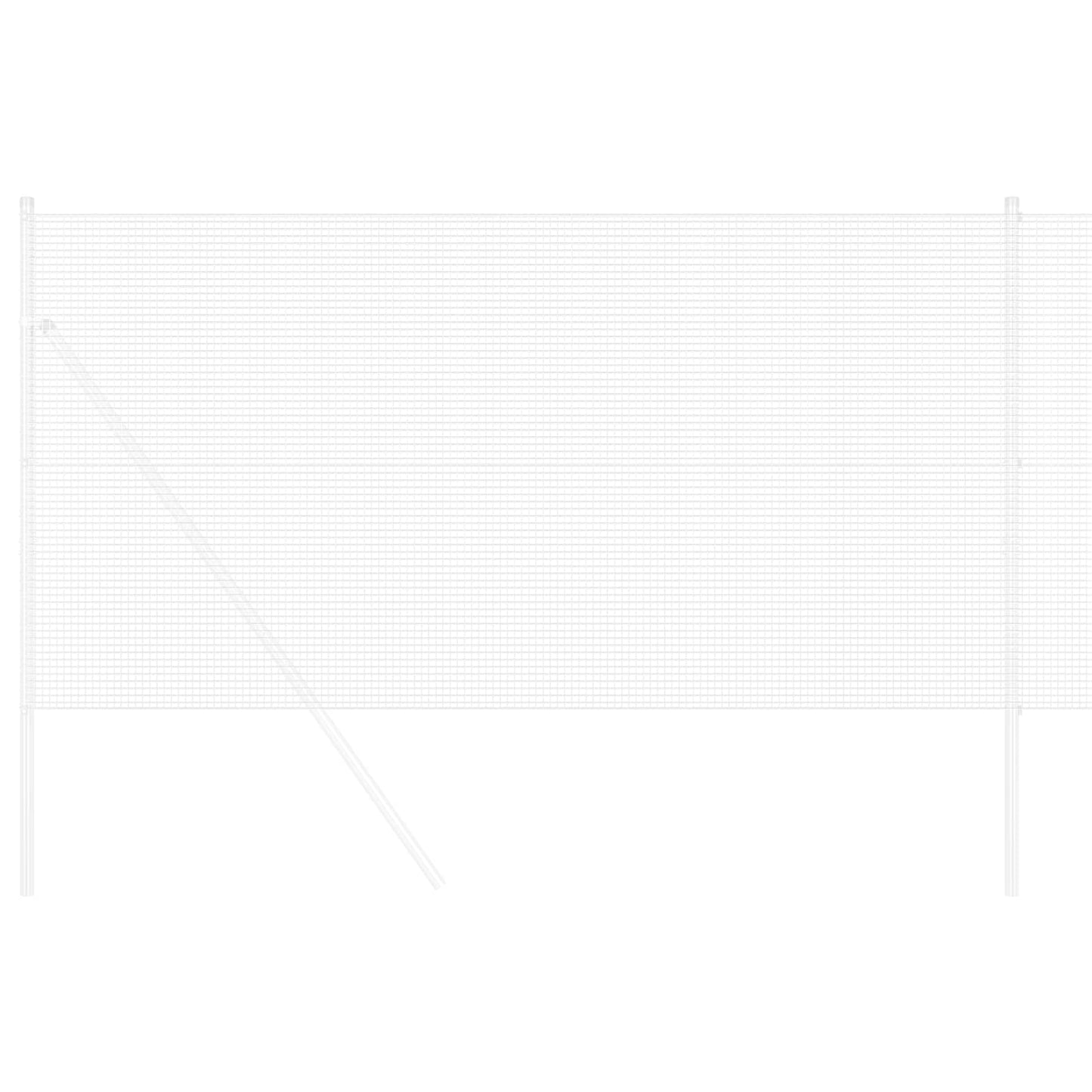 vidaXL Welded Wire Fence 5000 x 100 cm Silver 3