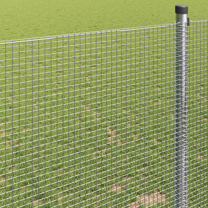 vidaXL Welded Wire Fence 10000 x 50 cm Silver 4