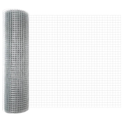 vidaXL Welded Wire Fence 10000 x 50 cm Silver 2