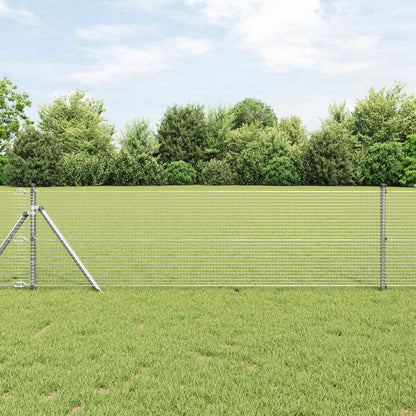 vidaXL Welded Wire Fence 10000 x 50 cm Silver 1