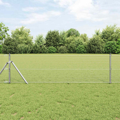vidaXL Welded Wire Fence 10000 x 50 cm Silver 1
