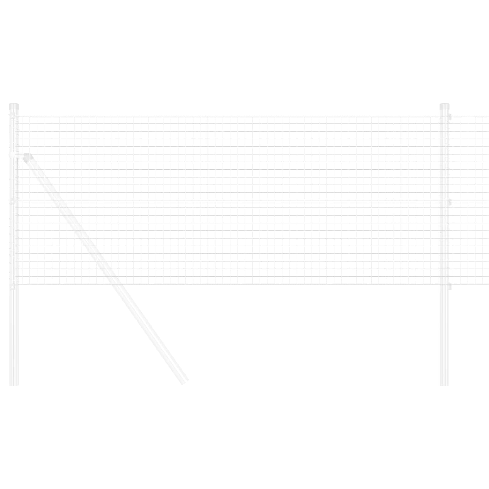 vidaXL Welded Wire Fence 10000 x 50 cm Silver 3