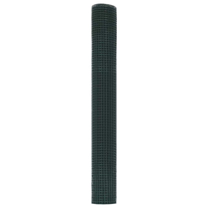 vidaXL Welded Wire Fence 2500 x 140 cm Green 6