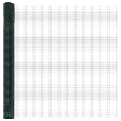 vidaXL Welded Wire Fence 2500 x 150 cm Green 5
