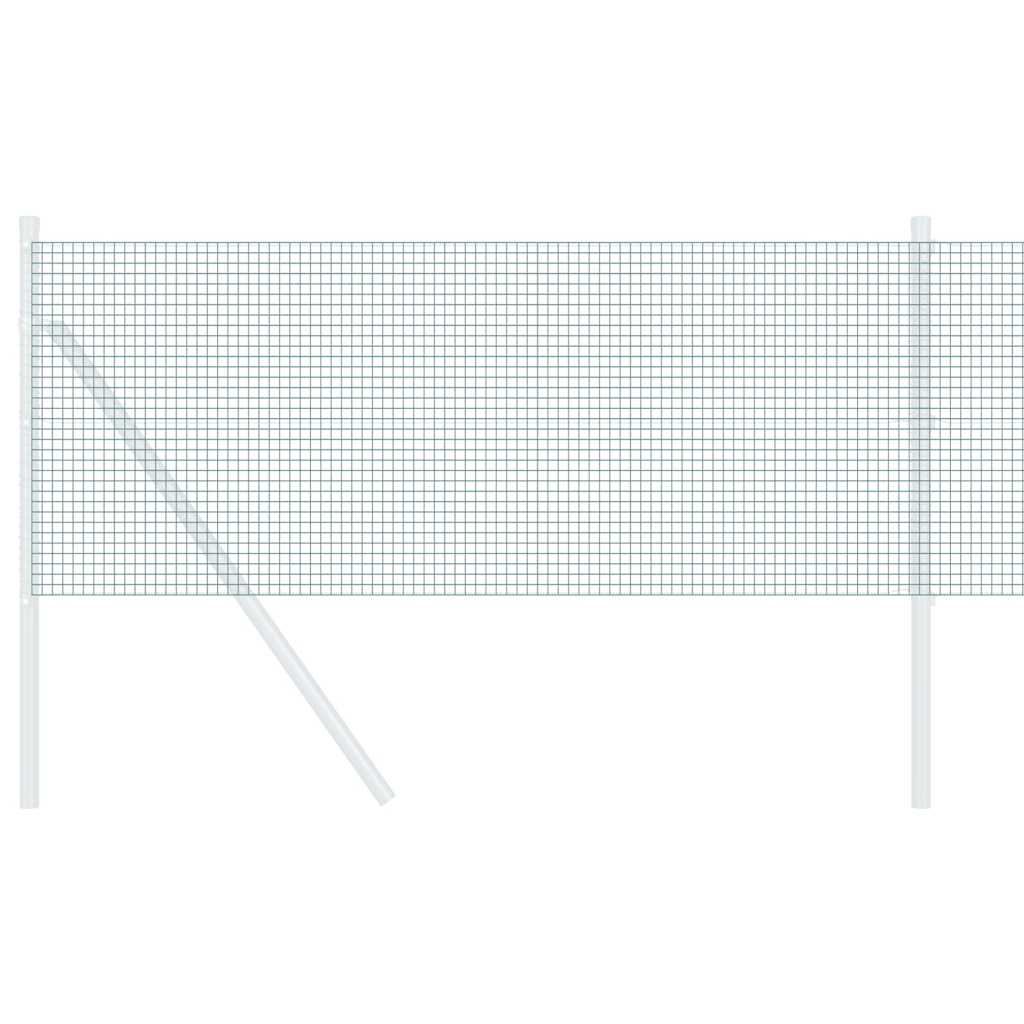 vidaXL Welded Wire Fence 5000 x 80 cm Green 3