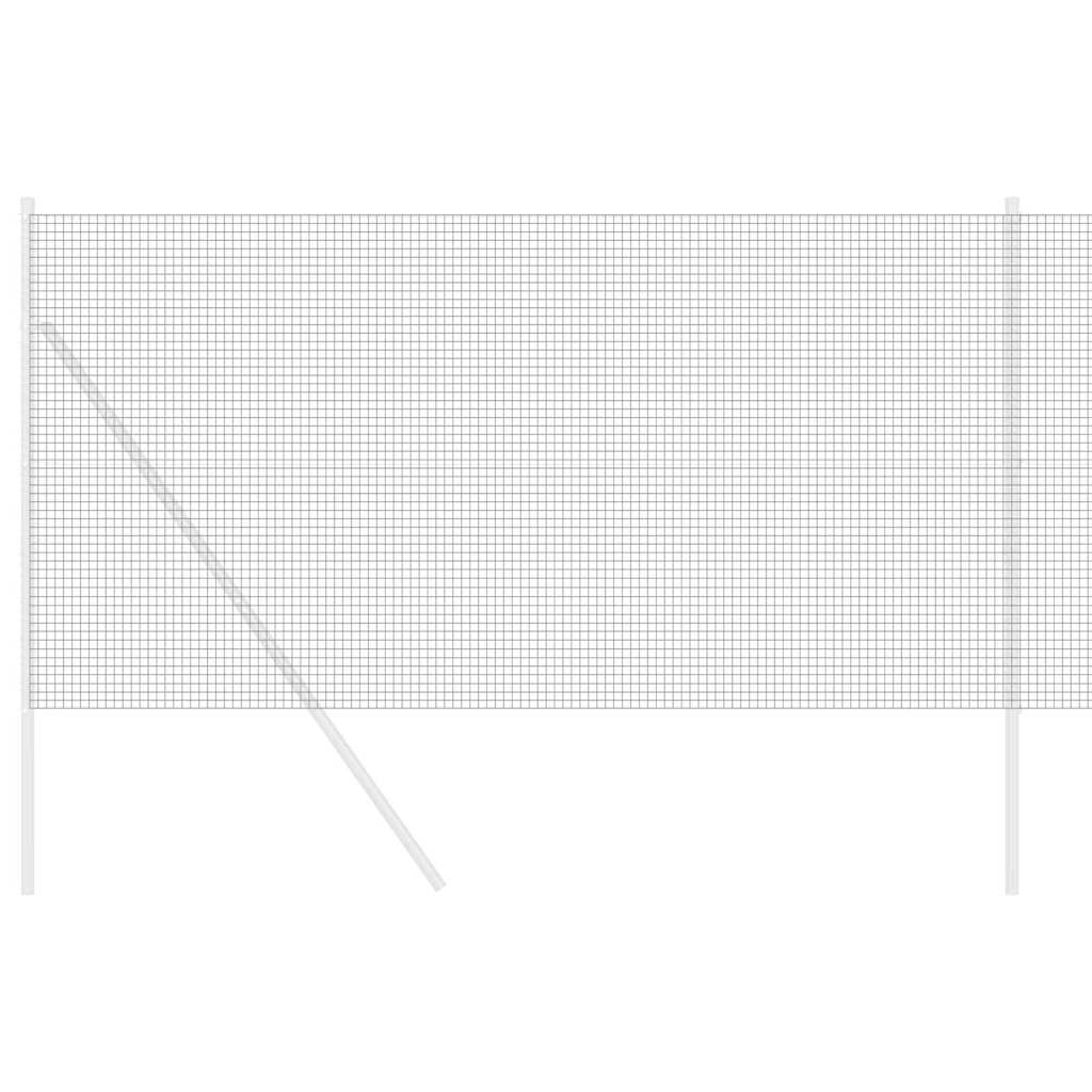 vidaXL Welded Wire Fence 2500 x 120 cm Grey 3